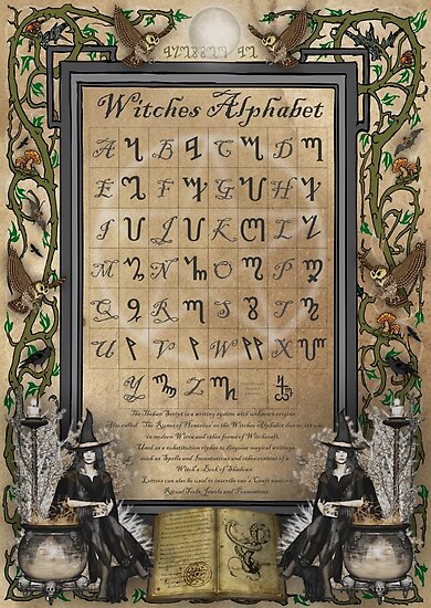 "Witches Alphabet" Poster by magicalartz | Redbubble